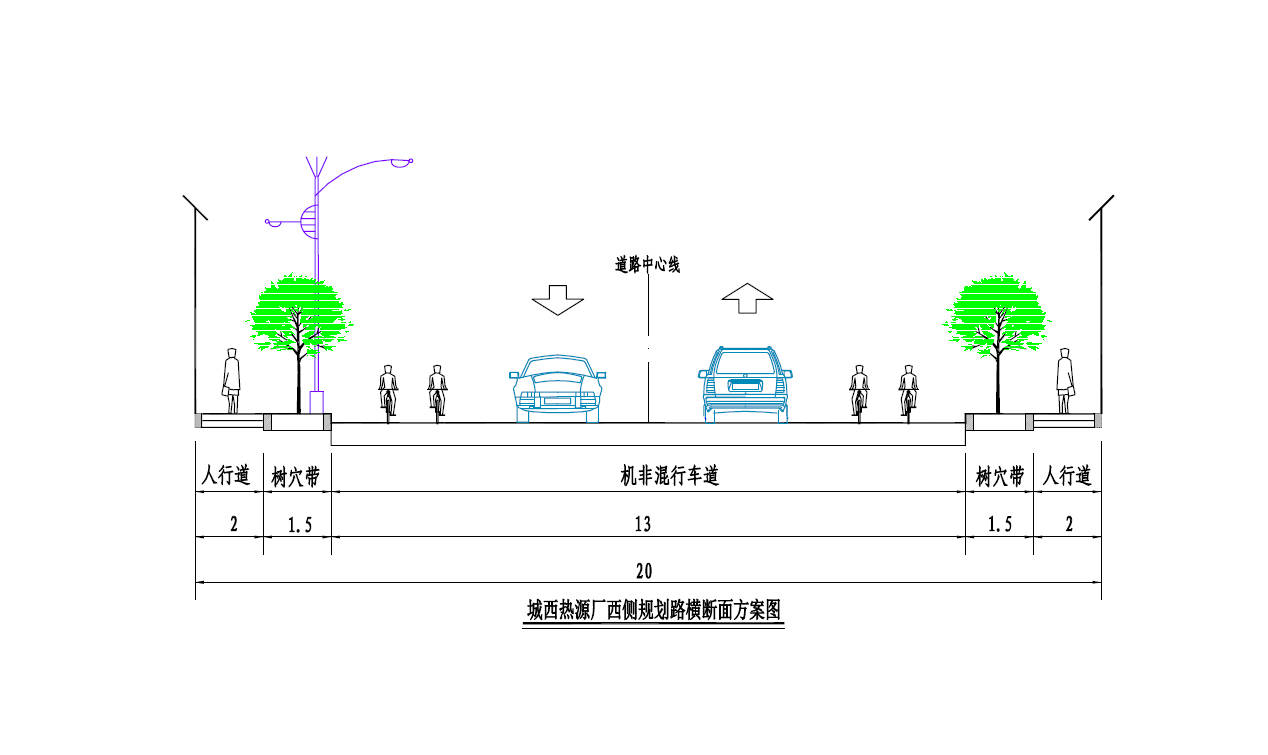 尖草坪区3条道路建设工程方案公示_规划_北街_米宽机