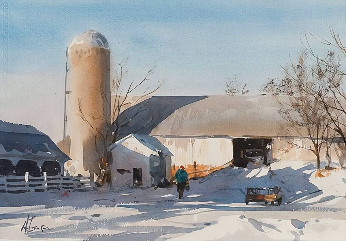 andy evansen(安迪)的水彩作品简约,明快,大气,非常有味道_美国_国际