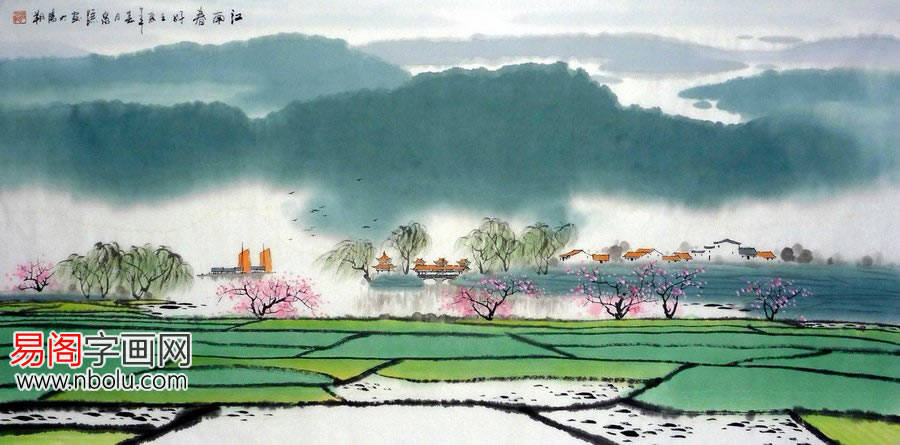 张泉踪漓江山水作品：胸中罗丘壑，腕底大自然_画中游_墨韵_风景