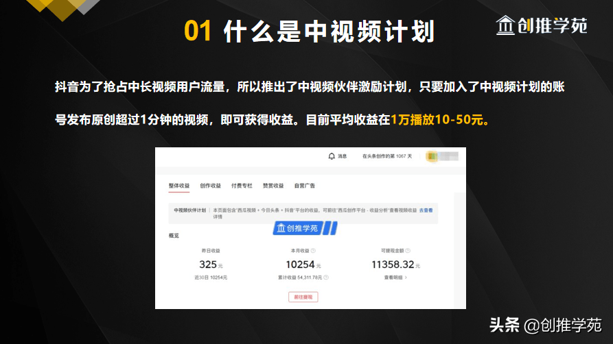 抖音賺錢項目之中視頻計劃怎麼開通收益小白也能快速上手