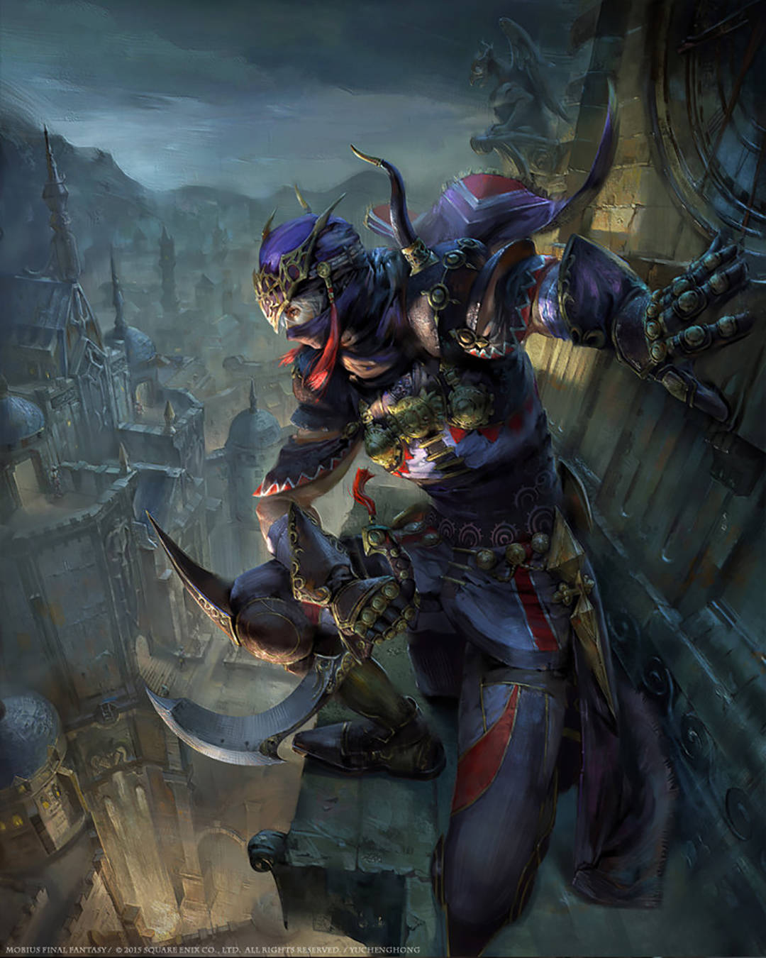 原创华丽炫目的cg游戏人物插画画面极具视觉冲击力