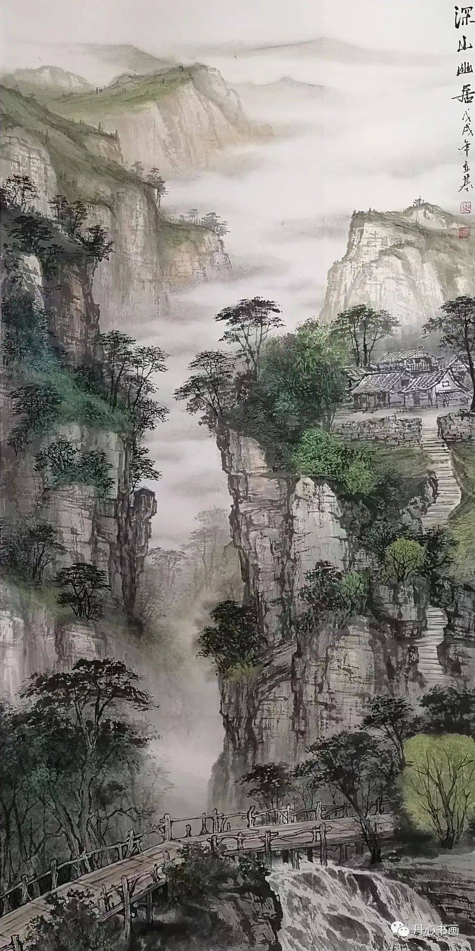 立意清新壮阔旷丽山水画家赵立基