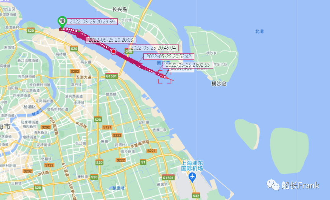 上海港航线图片