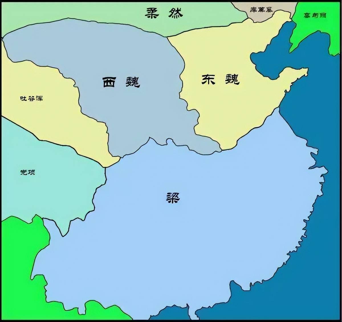 东魏西魏地图图片