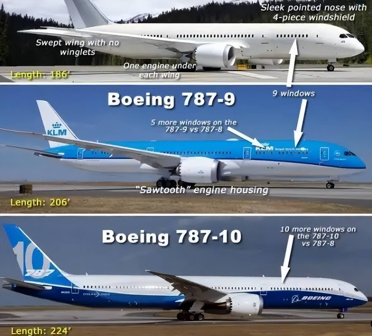 c919飞机与波音747对比图片