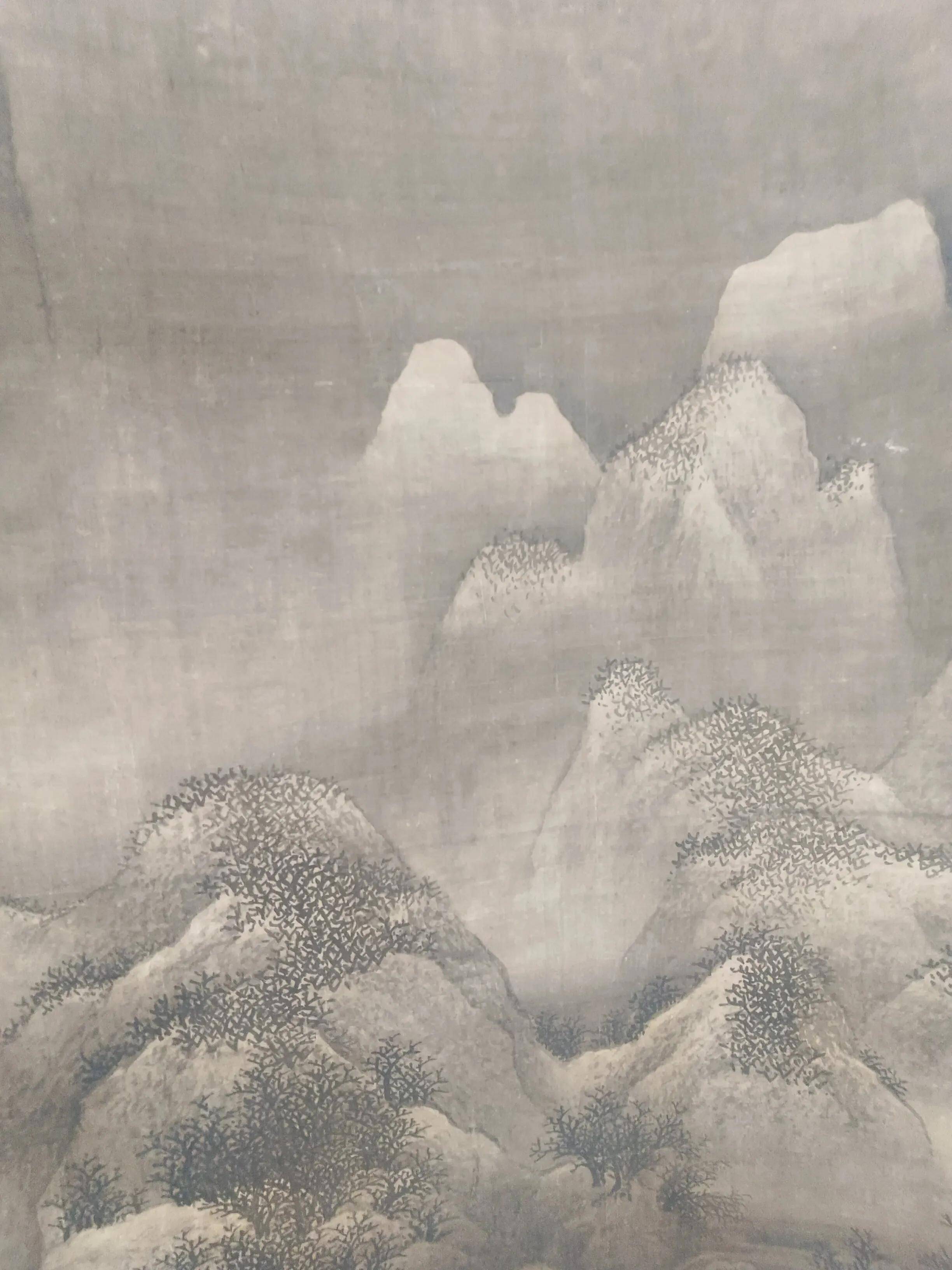 在重庆李家沱收藏小店发现北宋范宽《雪景寒林图》