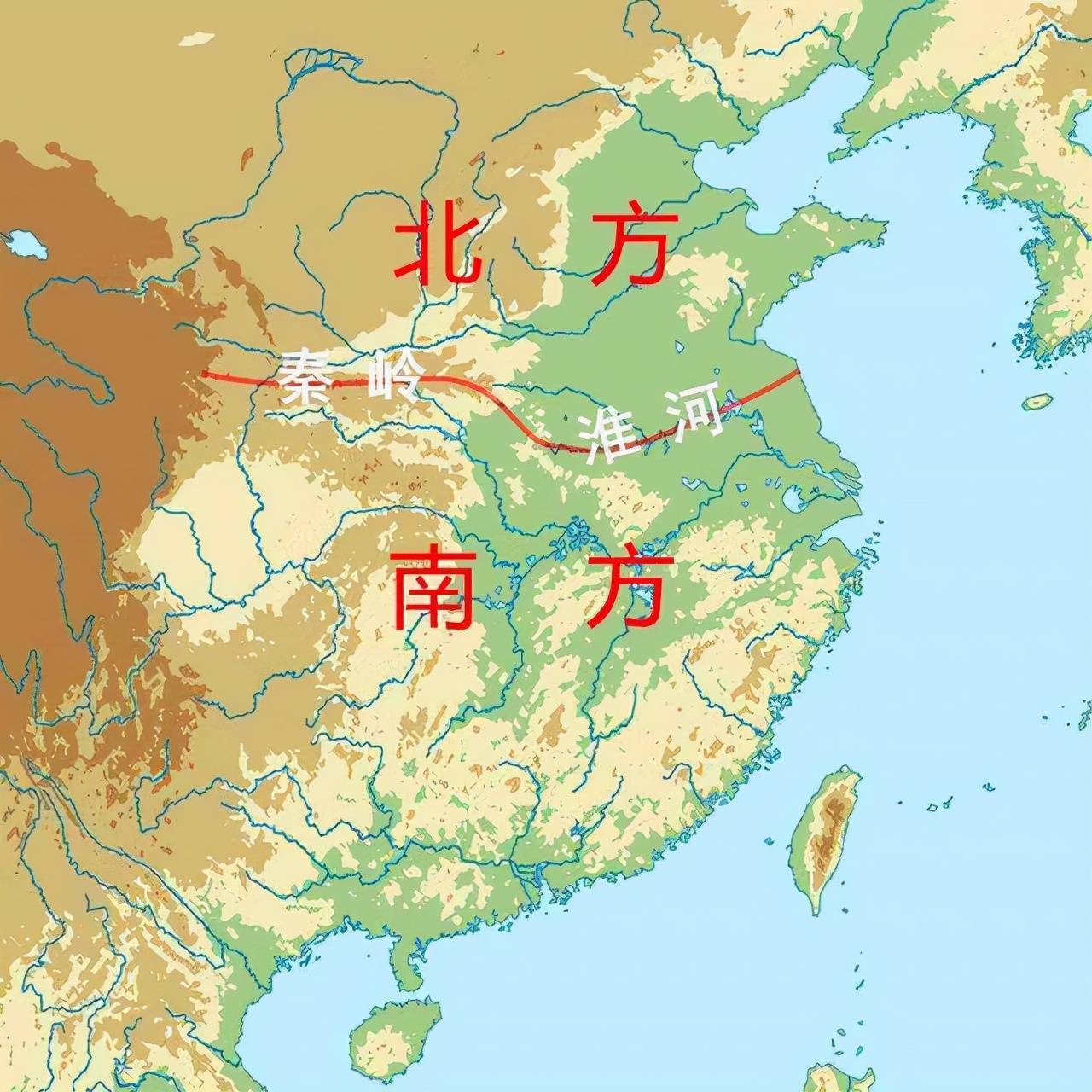原创中国南北分界线横穿的省份较为尴尬南北方人傻傻分不清楚