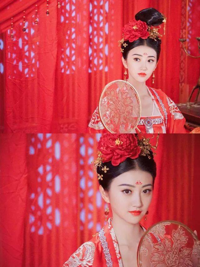 杨幂"大婚"造型被吐槽成这样,这次究竟差在了哪里?_嫁衣_红色_古代
