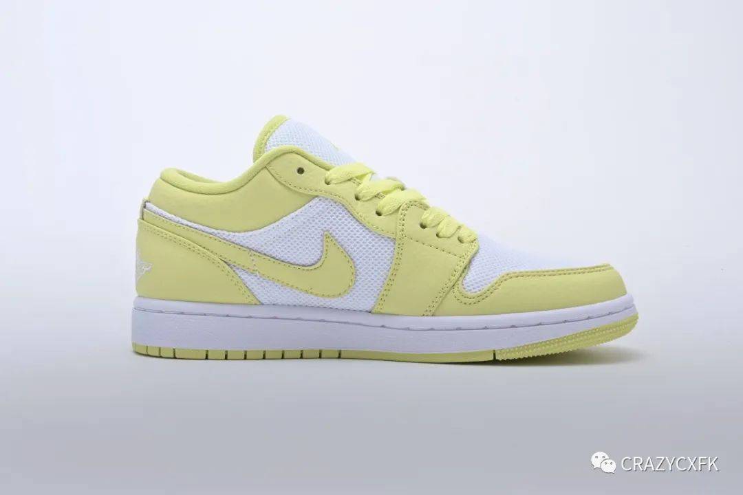 乔丹airjordan1lowlimelightaj1荧光黄低帮篮球鞋