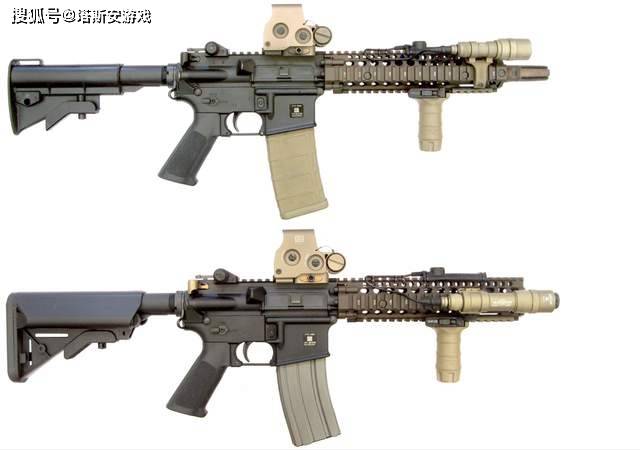 mk18短突击步枪格洛克g19x的套筒底座采用了工程塑料结构,套筒部分为