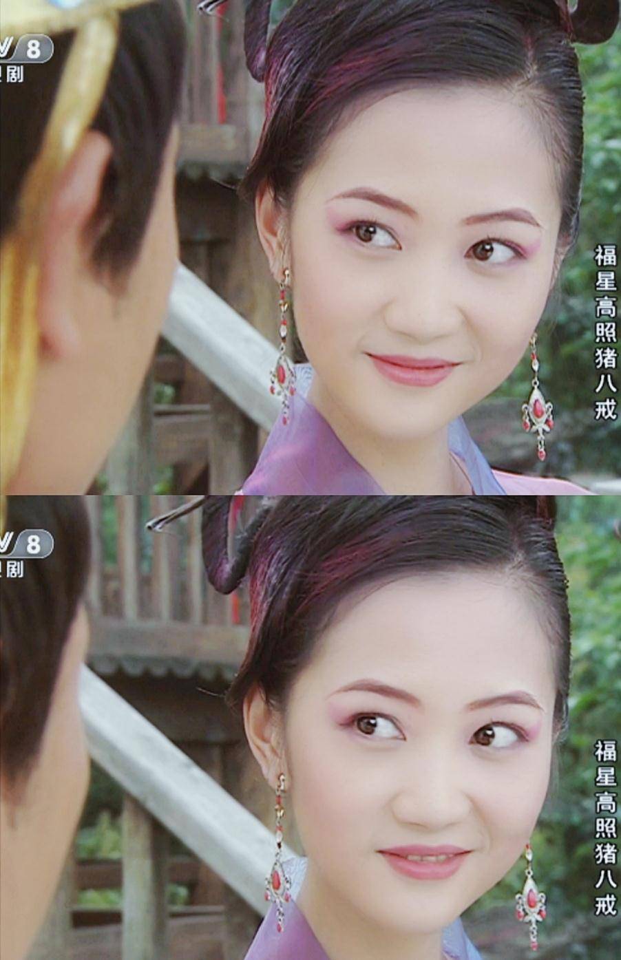 本来胡可的五官比较有辨识度,算不是特别出众,比较一般,但是这雷人的