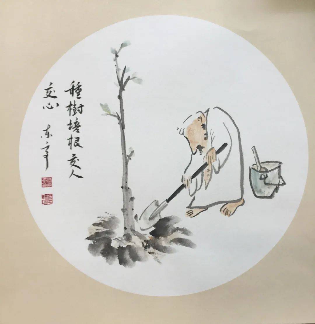展讯传承禅意杨华栋人物画展亮相青州