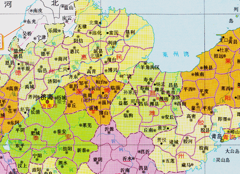 原創山東省的區劃變動16個地級市之一濱州市為何有7個區縣