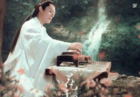 原创7位古装男神弹琴造型罗晋搞怪千玺优雅最后一位好似画中仙