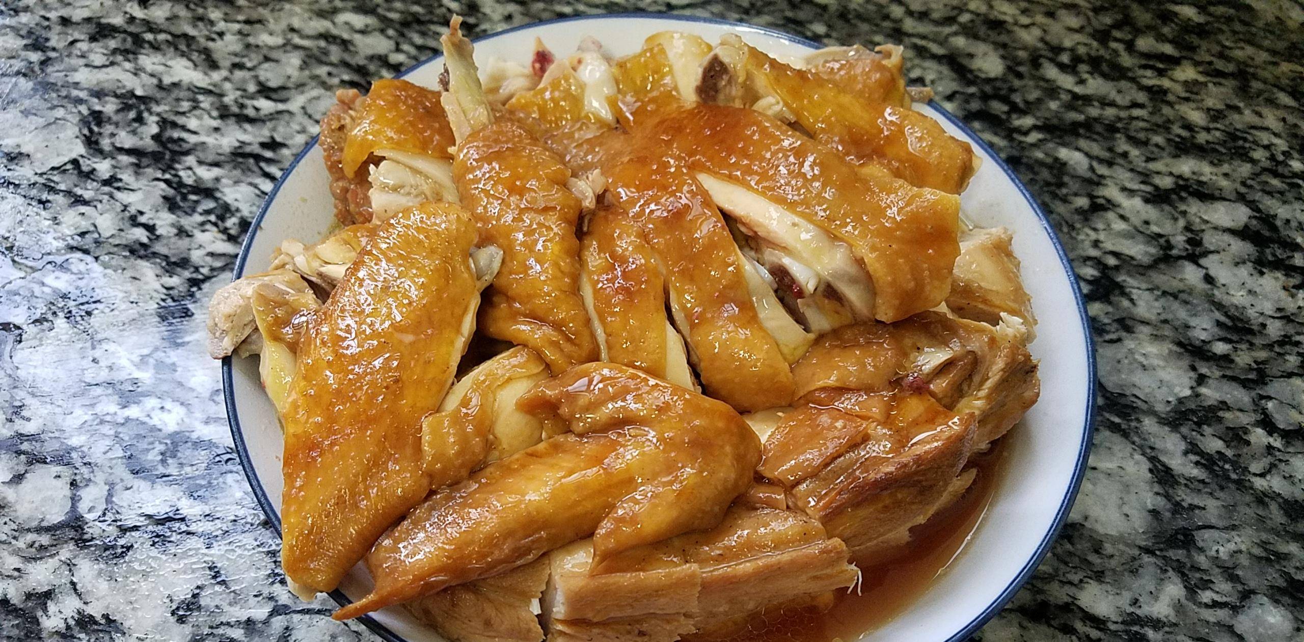 蒜香蒸鸡,很好吃的一道美食,做法简单香味浓,超下饭_香菜_时间_菜式