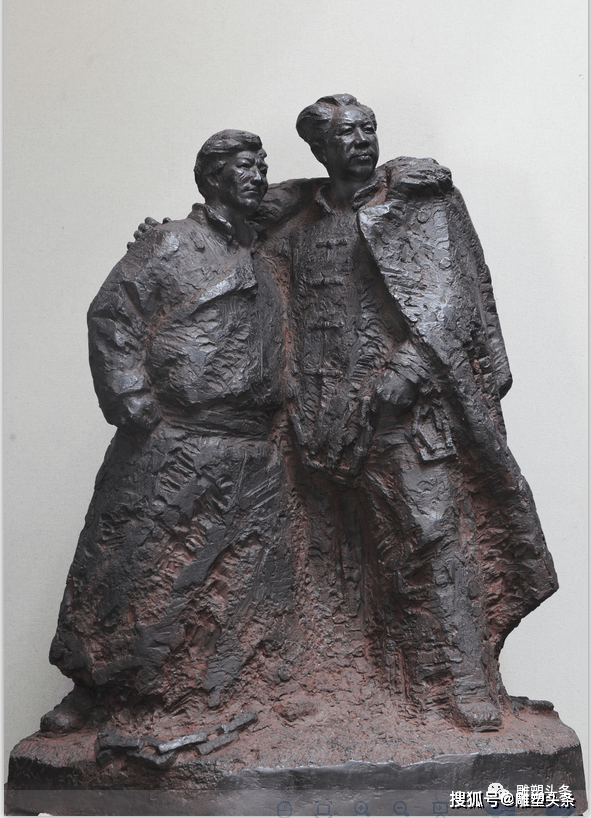 《铁骨丹心一一王若飞在狱中》 铸铜 内蒙古美术馆收藏《黄土地的儿子