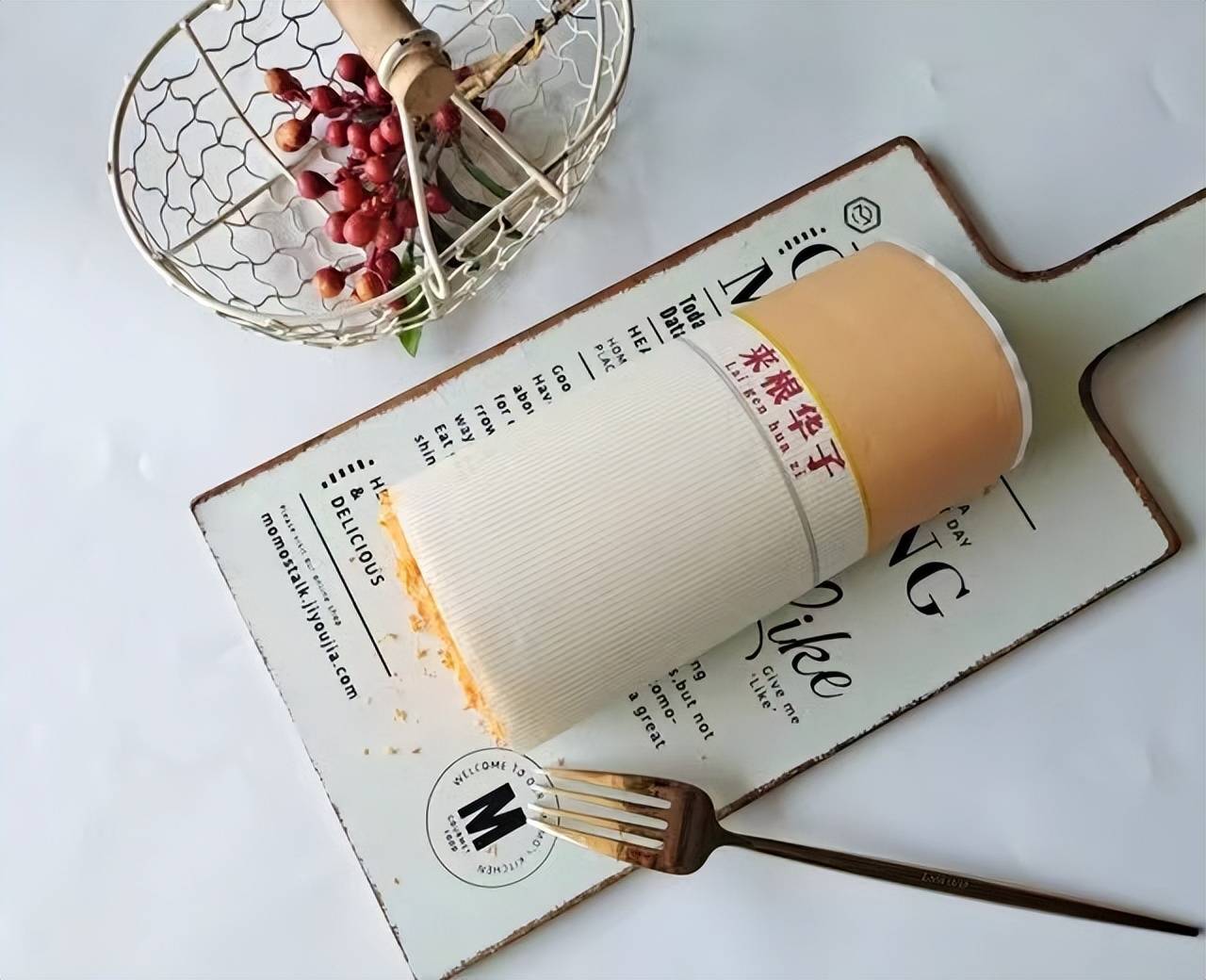 【价值千元教程】父亲节快到啦~给爸爸来根华子"香烟蛋糕卷 "