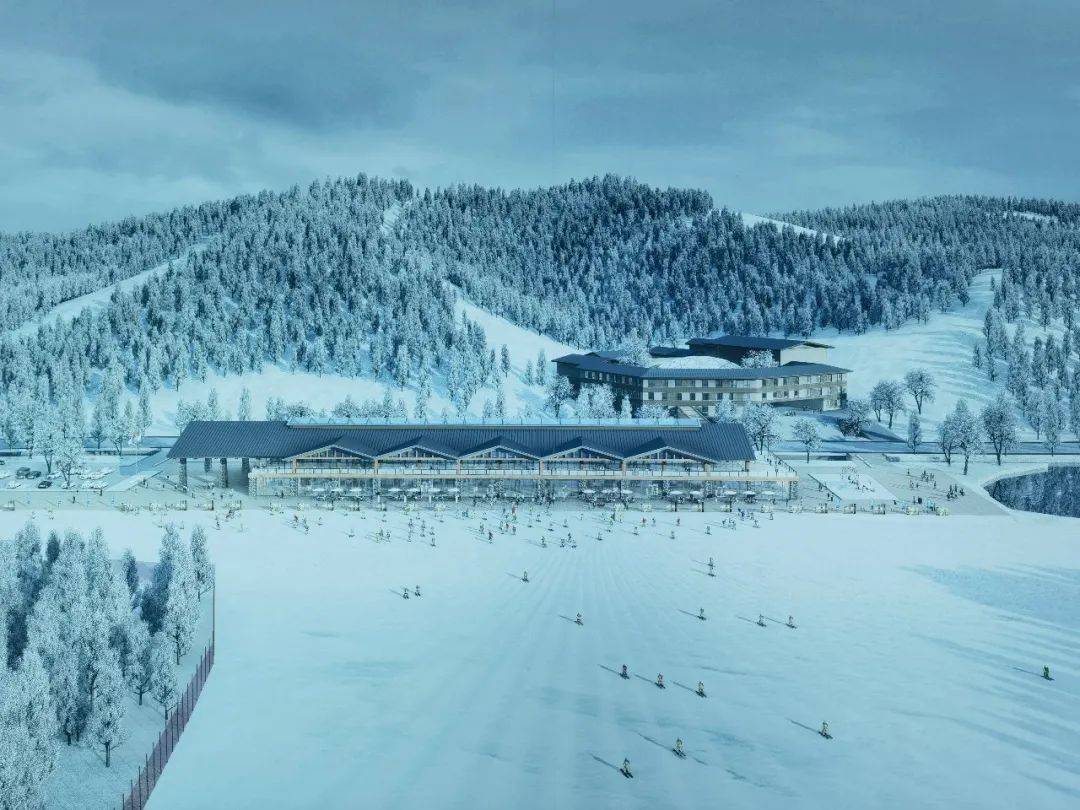 主雪具大厅效果图它们的位置,将建新的主雪具大厅和儿童雪具大厅.