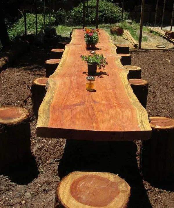 20个庭院树桩(树干)创意景观改造,超酷