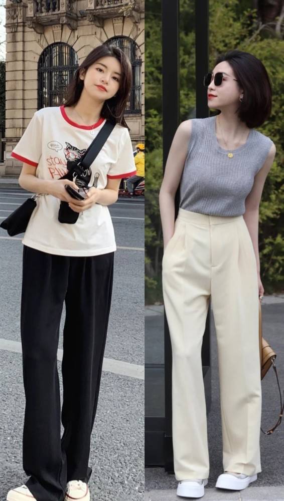 原创阔腿裤怎么穿记住1条挑选思路2套搭配公式比别人更时髦