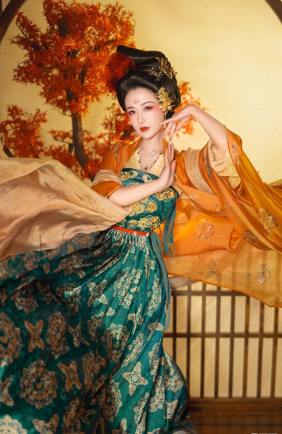 原创被贵妃风的汉服美到了华贵又优雅穿上变身大唐美人