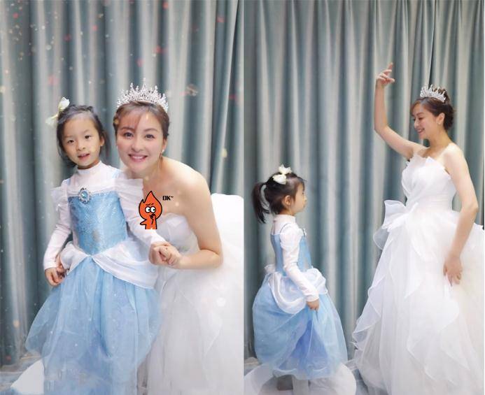 原创40岁戴娇倩带女穿婚纱被富豪老公苦追11年不办婚礼要婚房