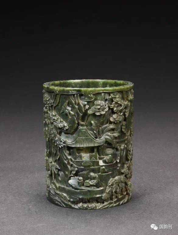 文房用玉文人雅士的珍贵之物玉笔筒