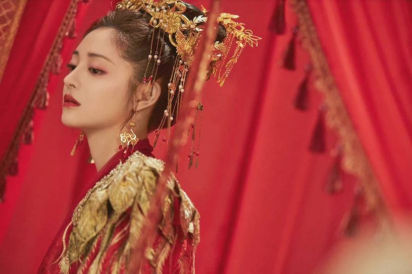 2022古装剧女星新娘造型说英雄杨超越甜美恰似故人归迪丽热巴美艳
