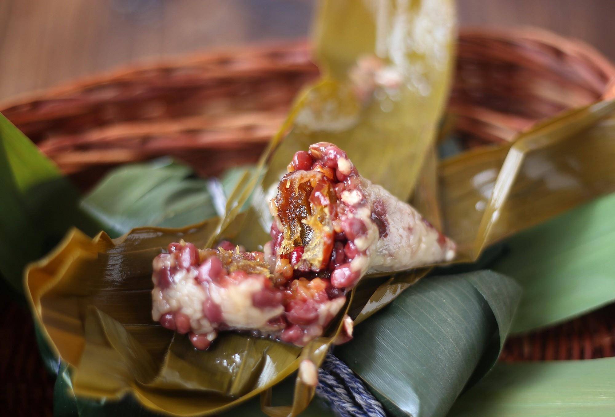 原创红豆蜜枣粽子的做法