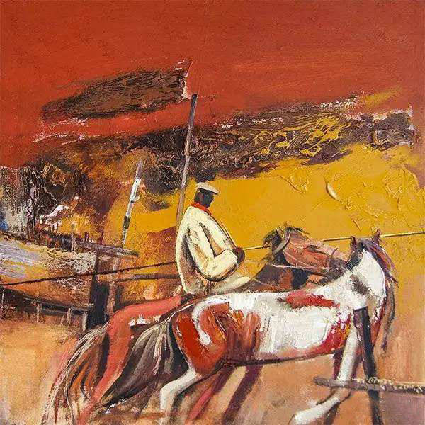 阿斯巴根油画作品