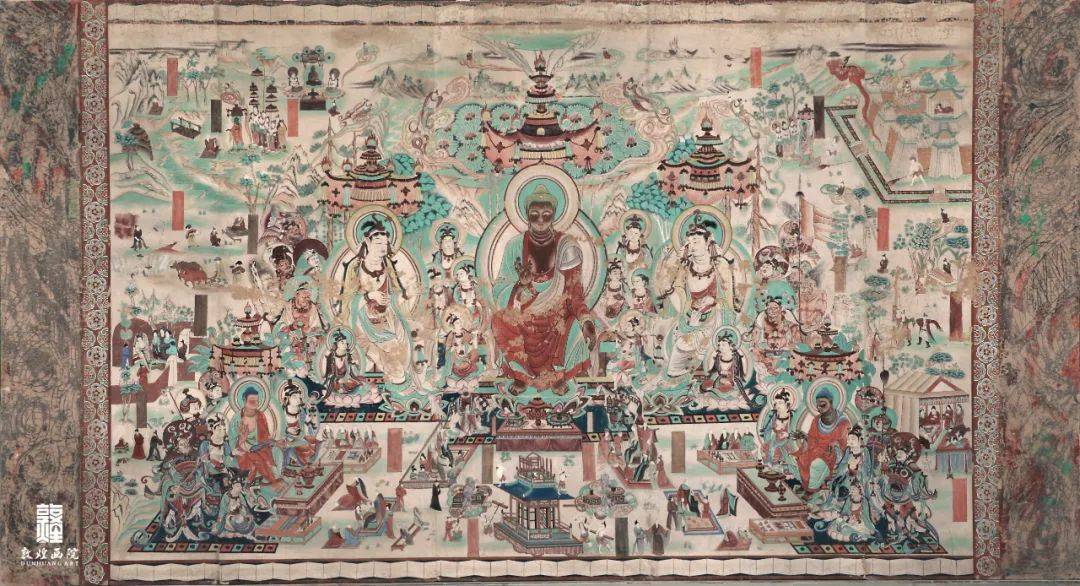 敦煌壁画"真下一品"之作敦煌画院的泥本壁画更被誉为体现出壁画的年轮