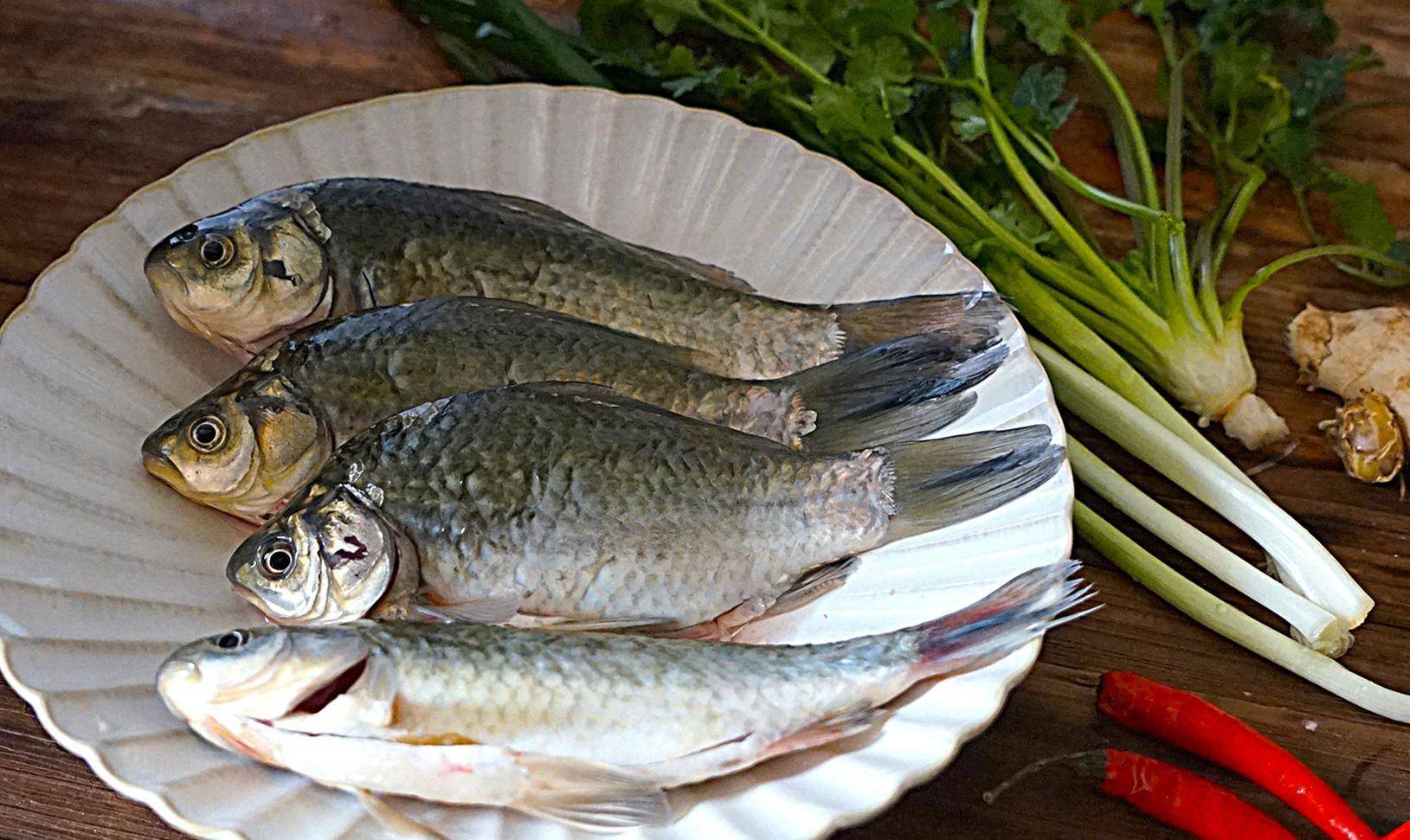 晒晒老公的生日宴,菜不多,一家三口却吃得特别嗨_鲫鱼_香菜_花生米