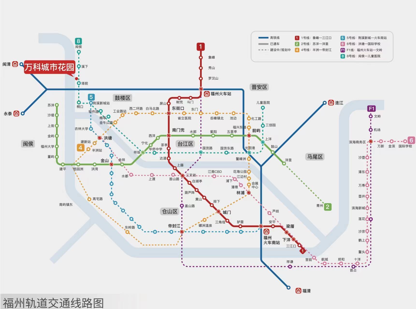 福州万科城市花园周边未来规划,地址和户型分析!