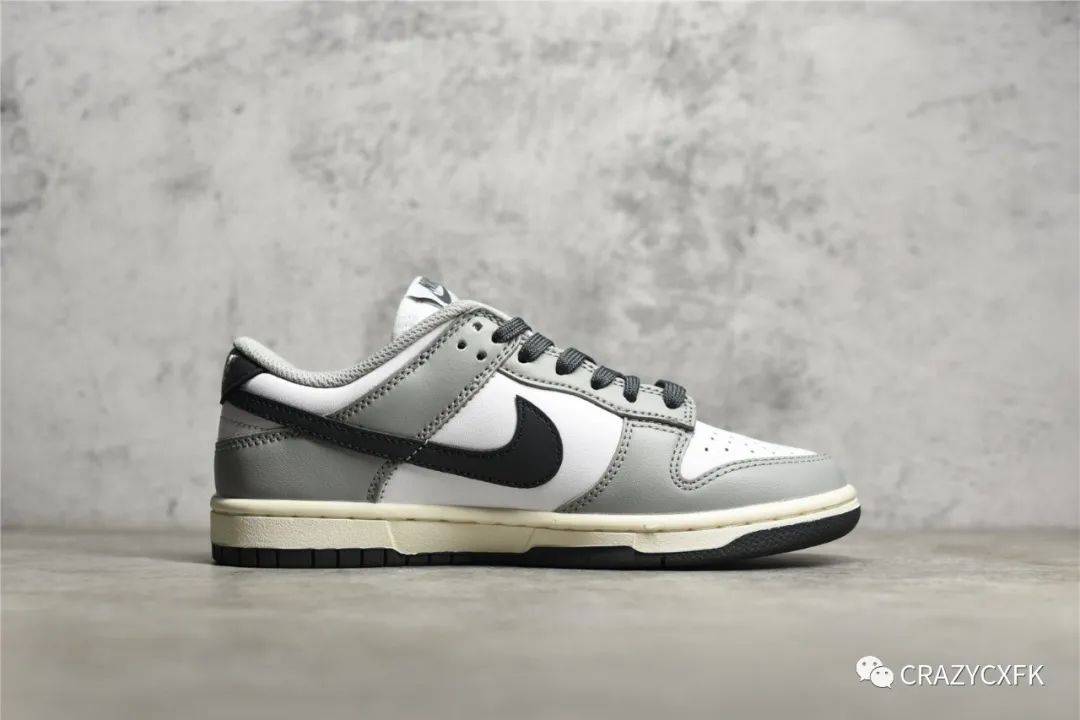 耐克nike dunk low smoke grey dior 低帮小迪奥烟灰黑运动鞋_黑色_面