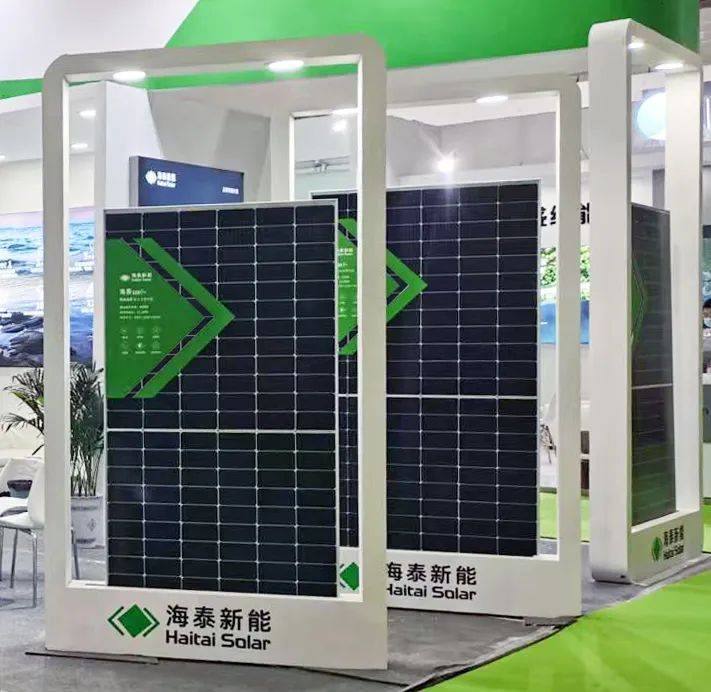 论道中国光伏英雄大会 海泰新能参展河南郑州第二届中原光储展_组件