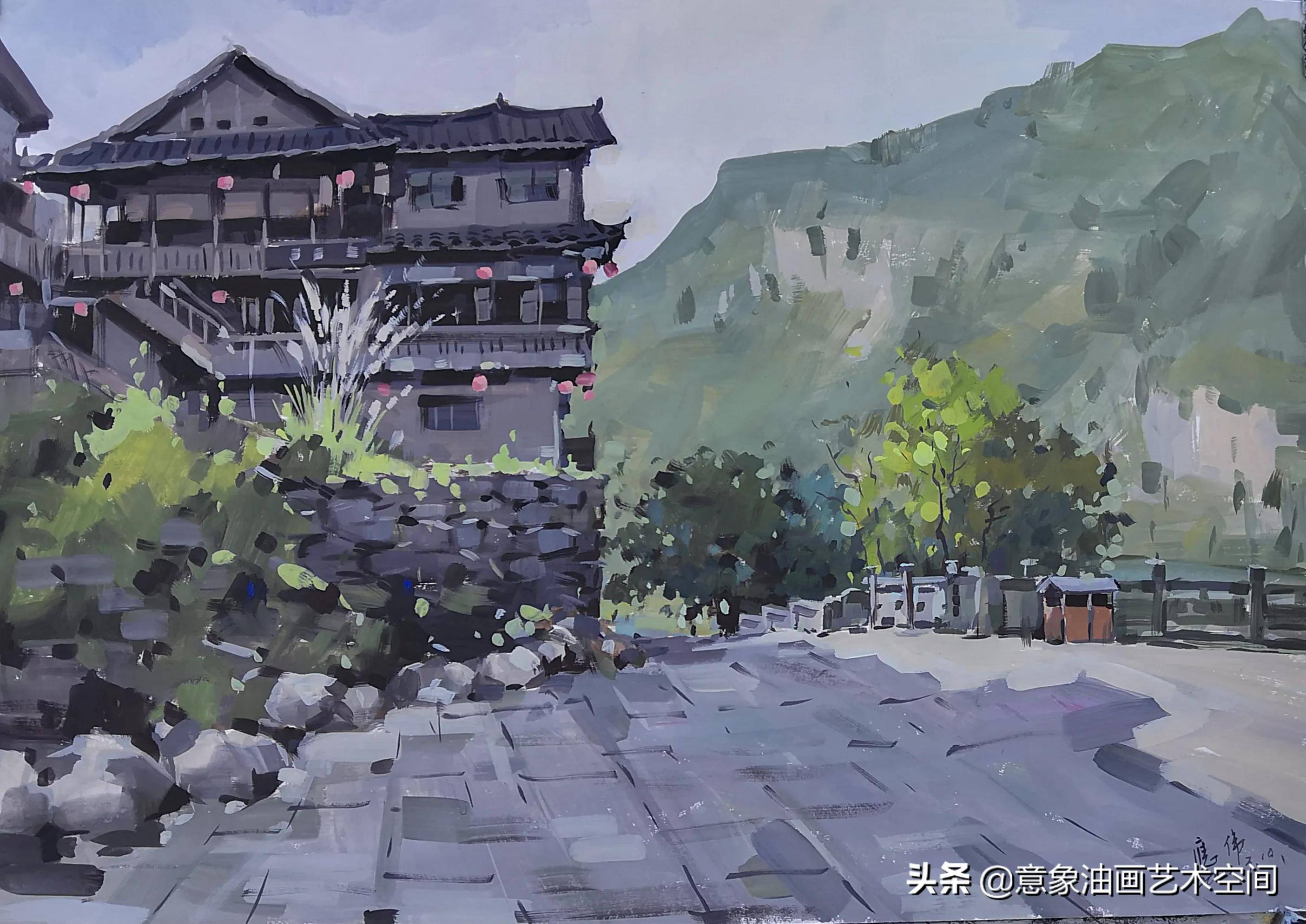 重庆 | 潘应伟水粉画作品欣赏