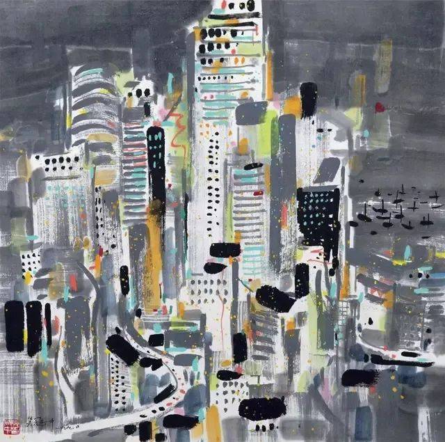 吴冠中画香港,美醉了_cm_画面_笔下