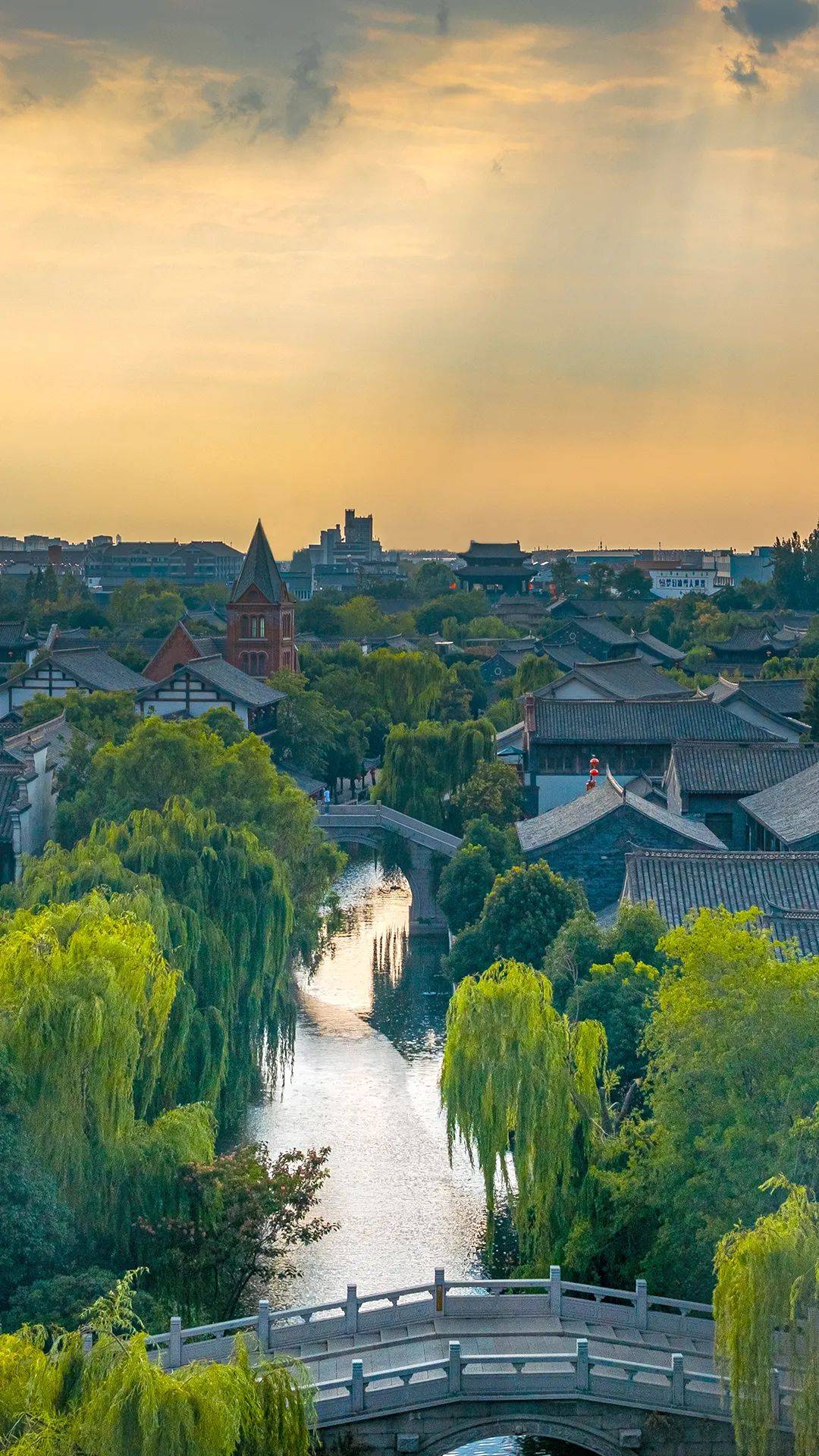 台儿庄古城夏日绝美壁纸来喽让美景住进你的手机屏幕里