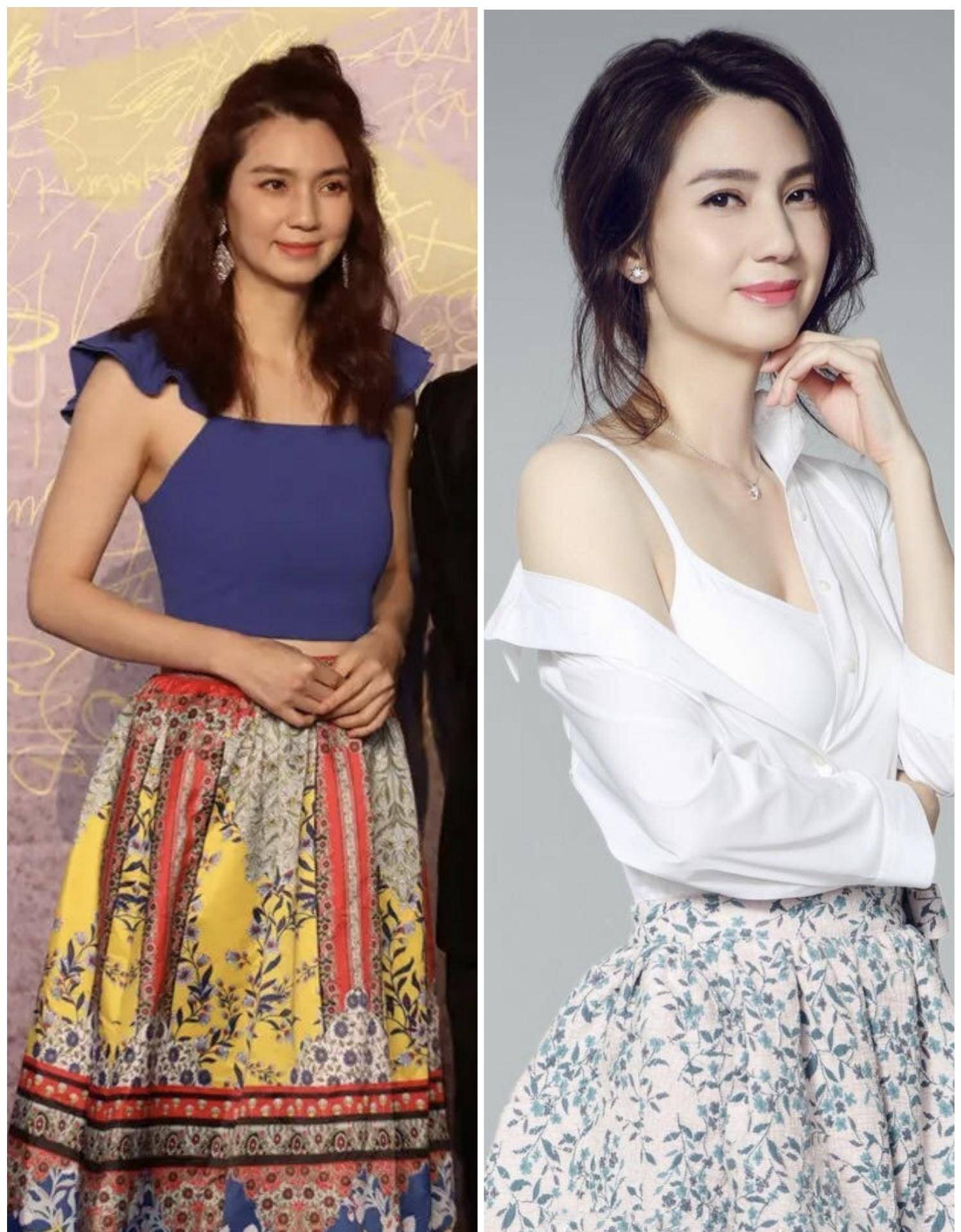 原创洪欣机场现身大高个穿九分裤一人提俩包不见小9岁老公张丹峰