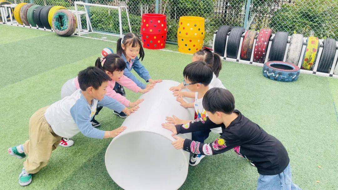 寓教于乐探玩滚筒海盐县诺亚舟庆安幼儿园游戏故事