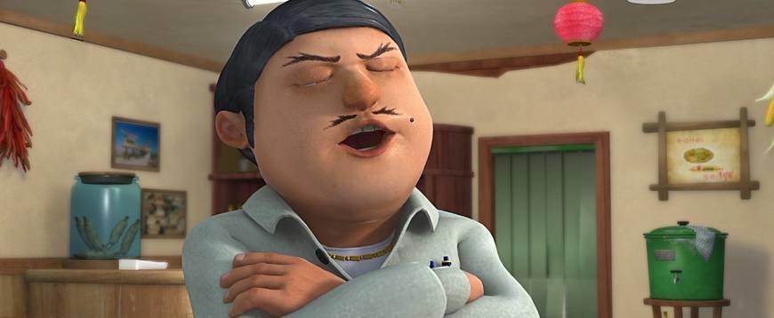 熊出没:光头强一直单身的真正原因,原来是李老板长期欠工资造成_狗狗