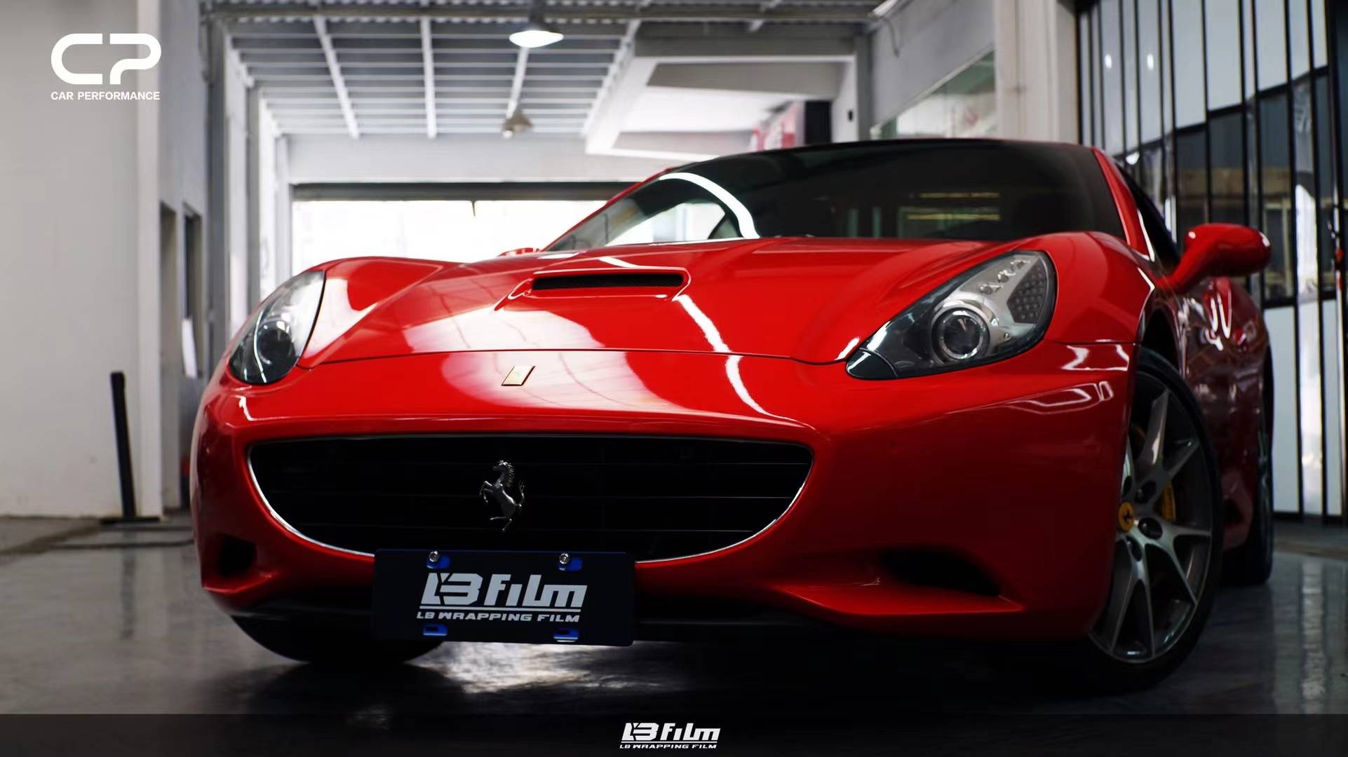 lbfilm改色膜法拉利加州t高亮胭脂红非常妖艳的颜色