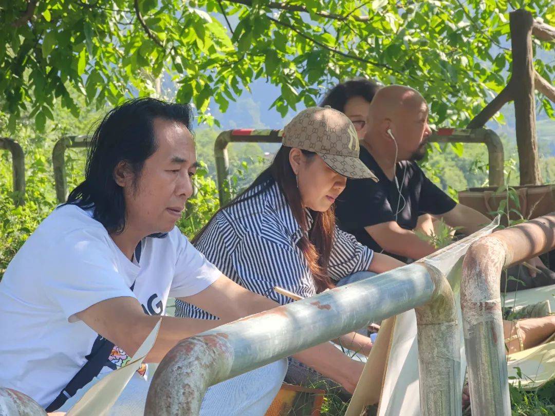 王明义,张珍容,重庆开明画院画家赵毅,王士元,王和平,石维念,张德显