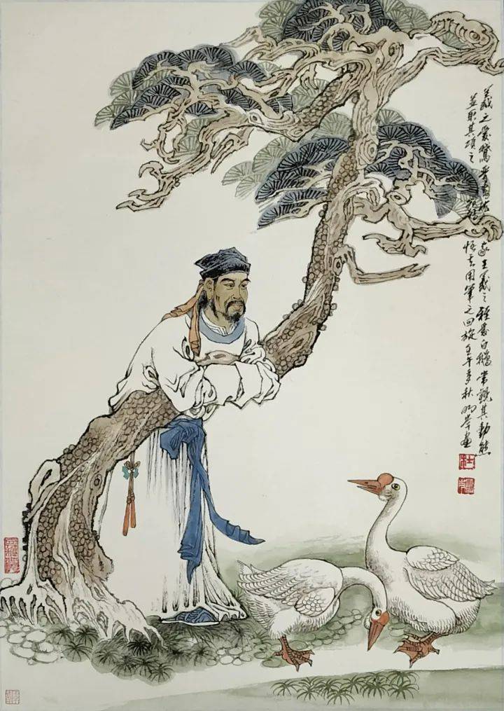 咏怀诵贤 经典永传——杜明岑古典人物书画作品展_历史_造像_白描