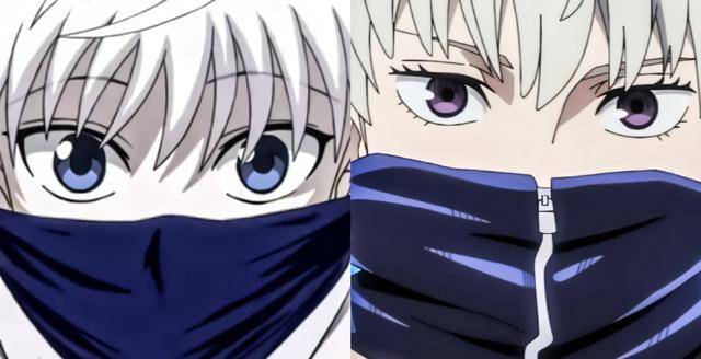 动漫"撞脸"角色,卡卡西vs五条悟,空条承太郎最像他?_斑目一角_琦玉_vs