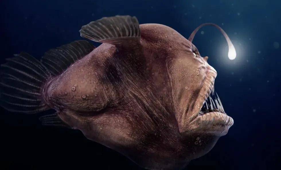 有趣的海洋生物:"提灯笼"的鱼-鮟鱇鱼_生活_海底_组织