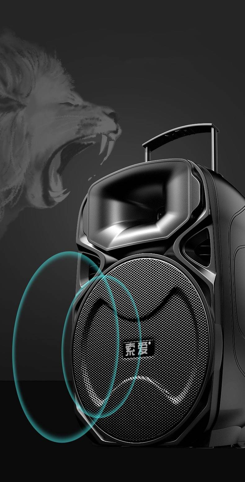 震撼来袭!户外活动黄金搭档索爱f12户外音响