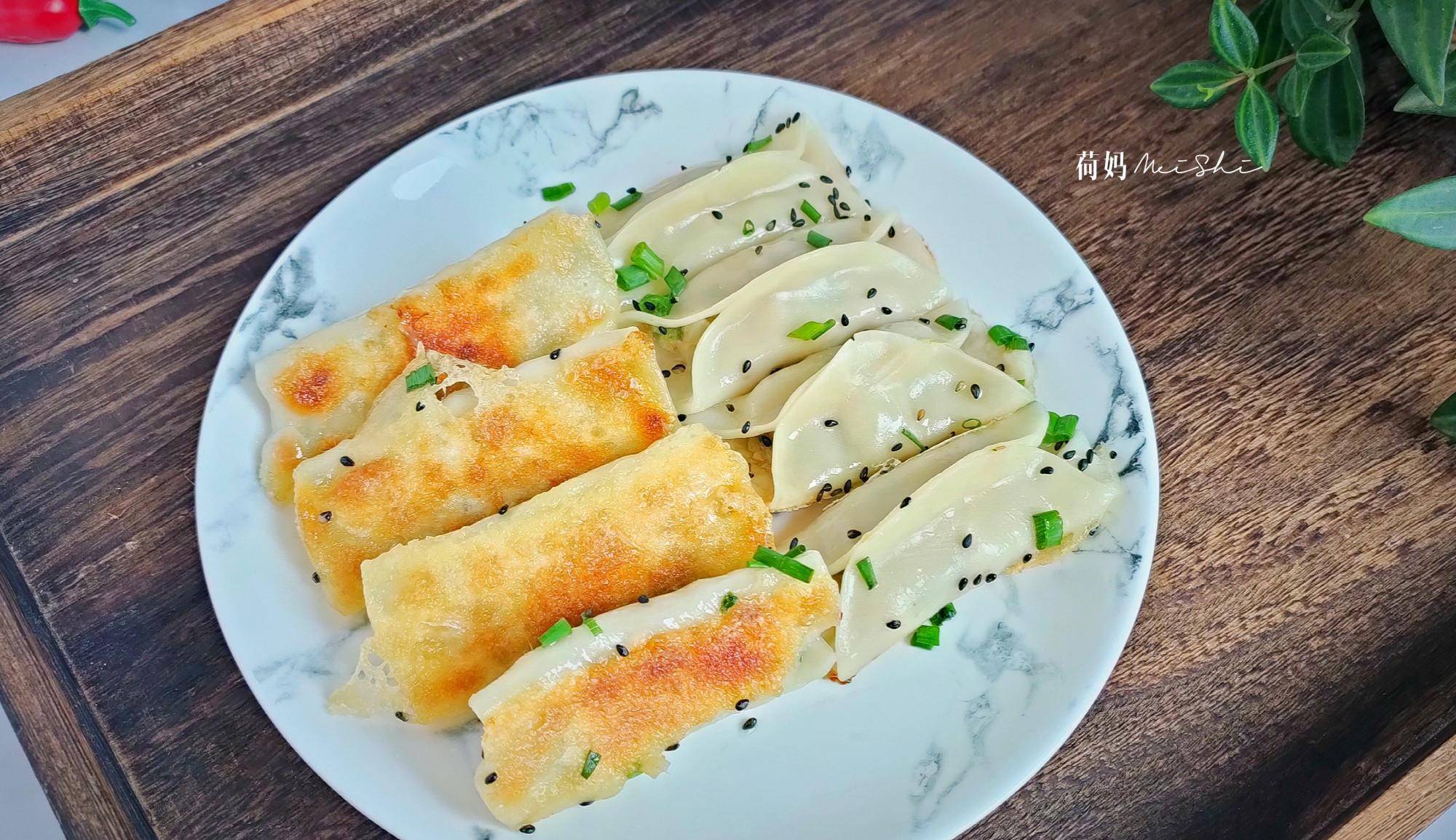 原创冬至将到给家人做道白菜猪肉锅贴吃皮脆馅香出锅家人抢着吃