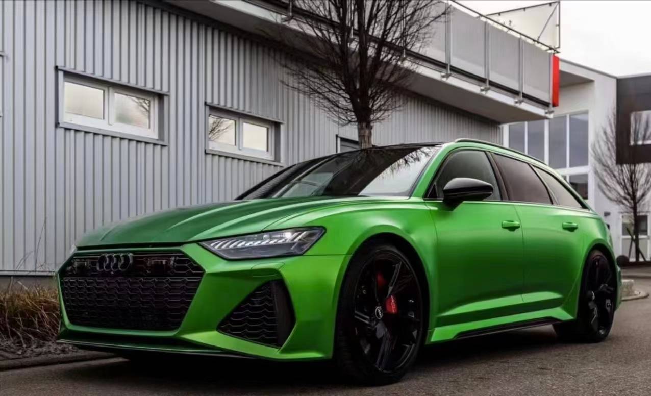 evomax易玛改色膜奥迪rs6改色魔焰绿,绿到天际,高端,高调_搜狐汽车