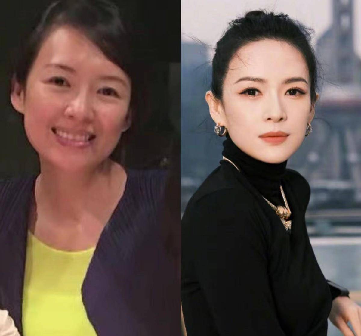 章子怡素颜出镜,露出小雀斑,不化妆和普通人一样_生活_张艺谋_照片